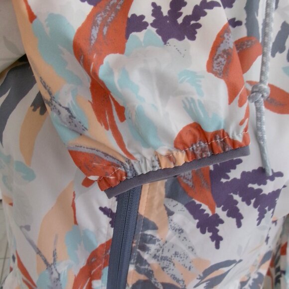 New Columbia Side Hill New Moon Magnolia Floral Print Windbreaker Jacket M - Picture 5 of 16